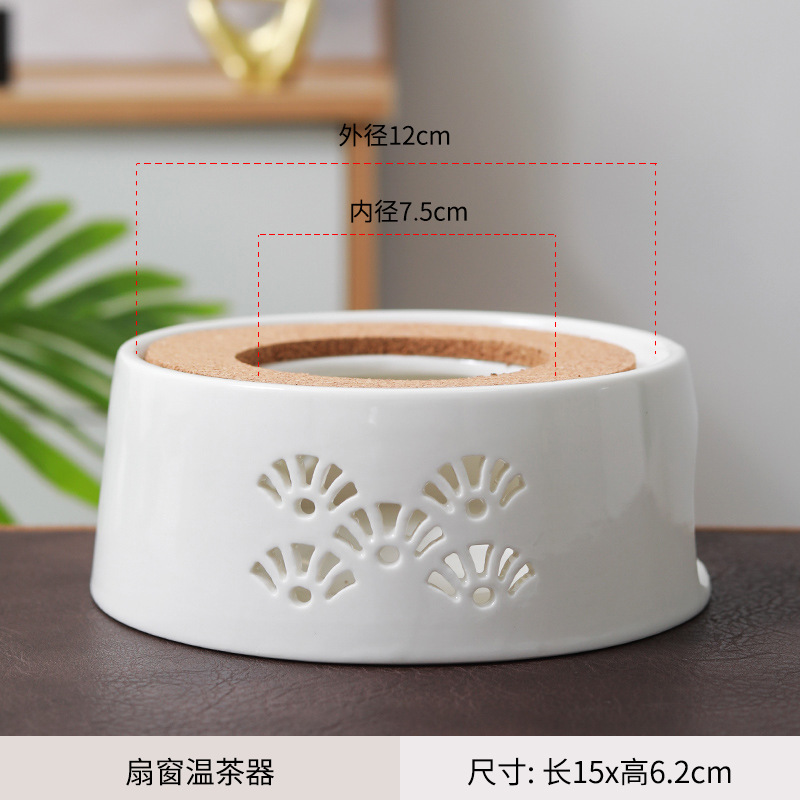 Directo de fábrica de té de la vela calentador de cerámica de la preservación del calor del hogar calefacción calentador de té restaurante Hotel calentador de té