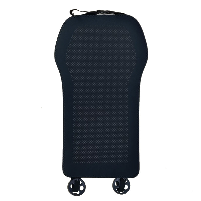 Seat Cushion Car | Universal Seat cushion, seat cover - classic-black-cushion-full-hole-lychee-leather