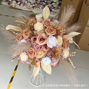 Wedding Artificial Flower Balls Can Be Copied from Pictures, Artificial Cloth Flower Walls, Flower Ball Arches, Heart Welcome Flowers