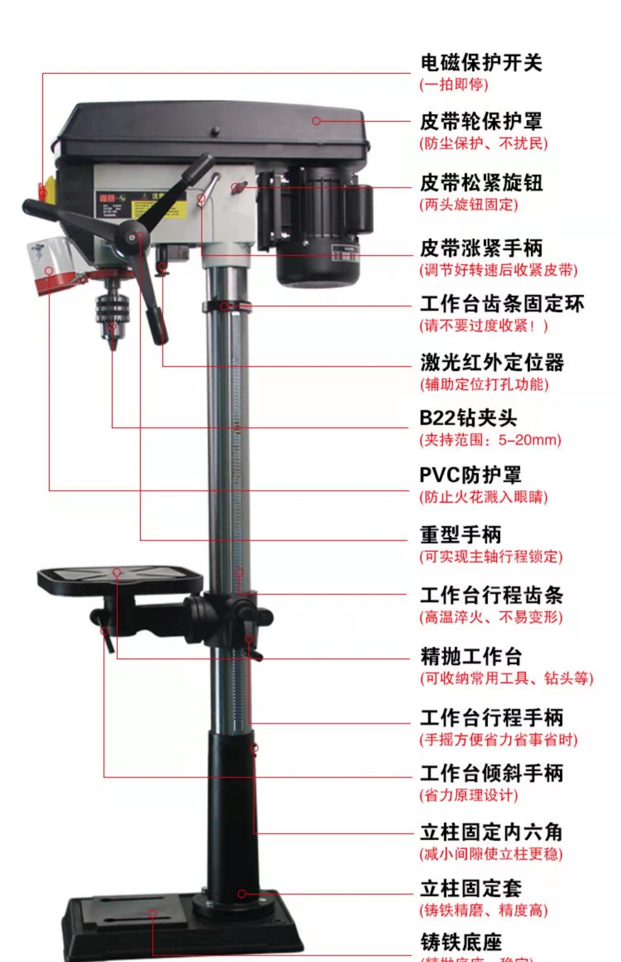 台钻1500W多功能台钻工业级小型台钻小铣床家用台钻电钻激光定位-阿里巴巴