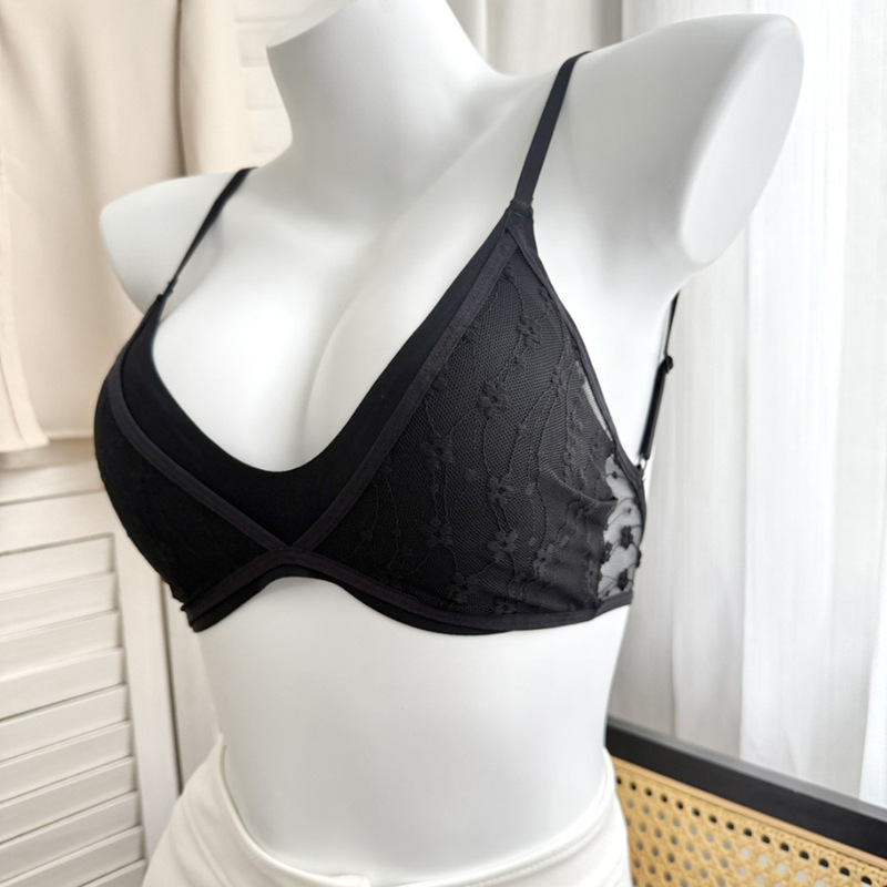Bl2470 Triangle Cup Summer U-Shaped Large Backless Lace Magnetic Underwear Thin Small Breast Push-Up Bra Without Rims Bl2470 Triangle Cup Summer U-Shaped Large Backless Lace Magnetic Underwear Thin Small Breast Push-Up Bra Without Rims