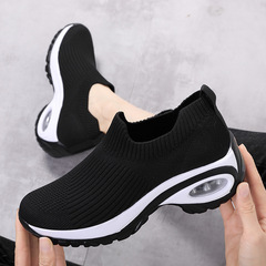 Air cushion new trendy women's shoes thick-soled socks shoes dance shoes breathable casual shoes foreign trade cross-border large size women's shoes