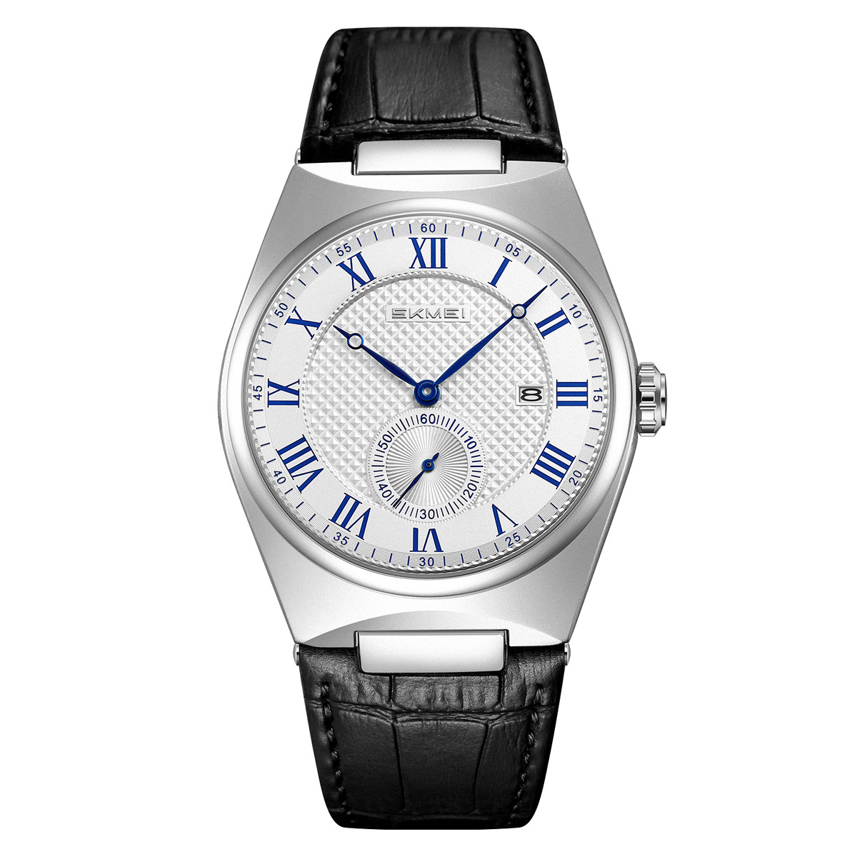 Momentos de belleza simple y alta sensación de reloj de hombre correa de negocios impermeable calendario reloj de cuarzo comercio exterior transfronterizo al por mayor