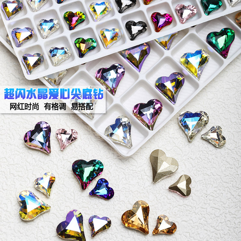 Japanese jewelry for manicure heart-shaped for bride