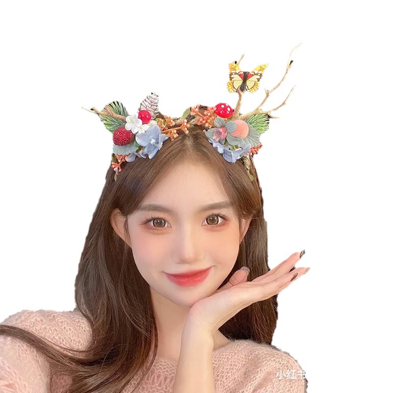 Nuevos sombreros luminosos para mujer, accesorios de ambiente de concierto de viaje, diademas de astas, diademas brillantes, orejas de conejo para niños