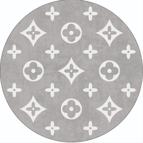 Alfombra de sala de estar redonda de lujo ligera alfombra de camisa doméstica resistente al desgaste alfombra de lana aislante fácil de cuidar alfombra de cama del dormitorio