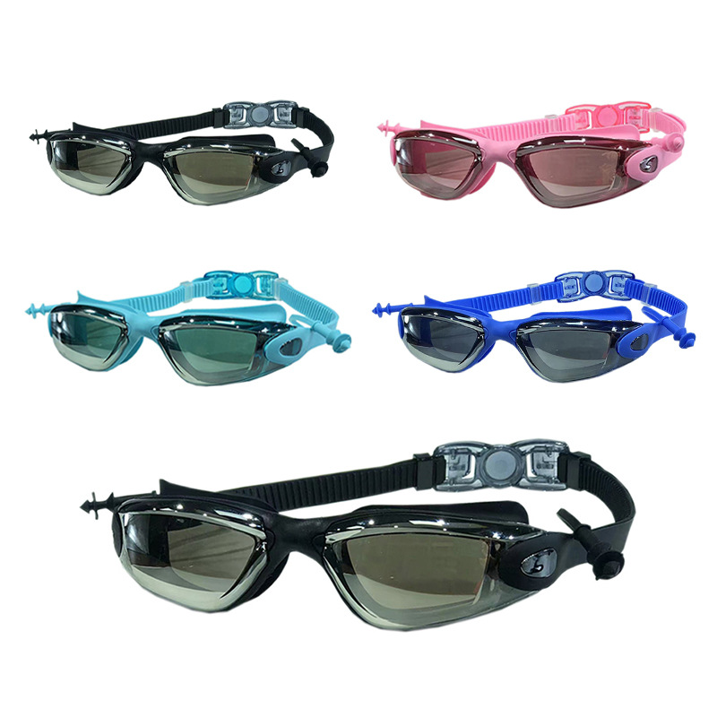 waterproof silicone swimming goggles for adults anti-fog for men and…