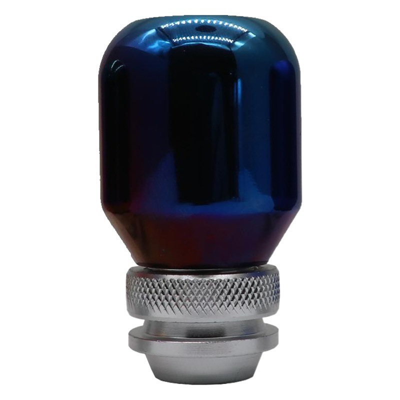 Directo de fábrica modificación del coche retráctil cabeza de cambio universal cabeza de palo extensible palanca de cambio de aleación de aluminio esmerilado