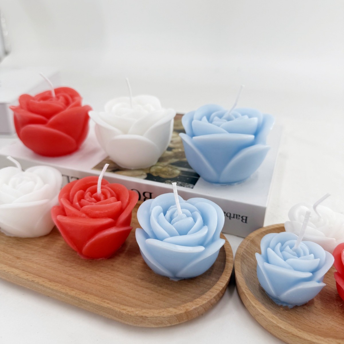 Rosas transfronterizas con vela de banano, velas de San Valentín, velas hechas a mano DIY al por mayor, velas de regalo