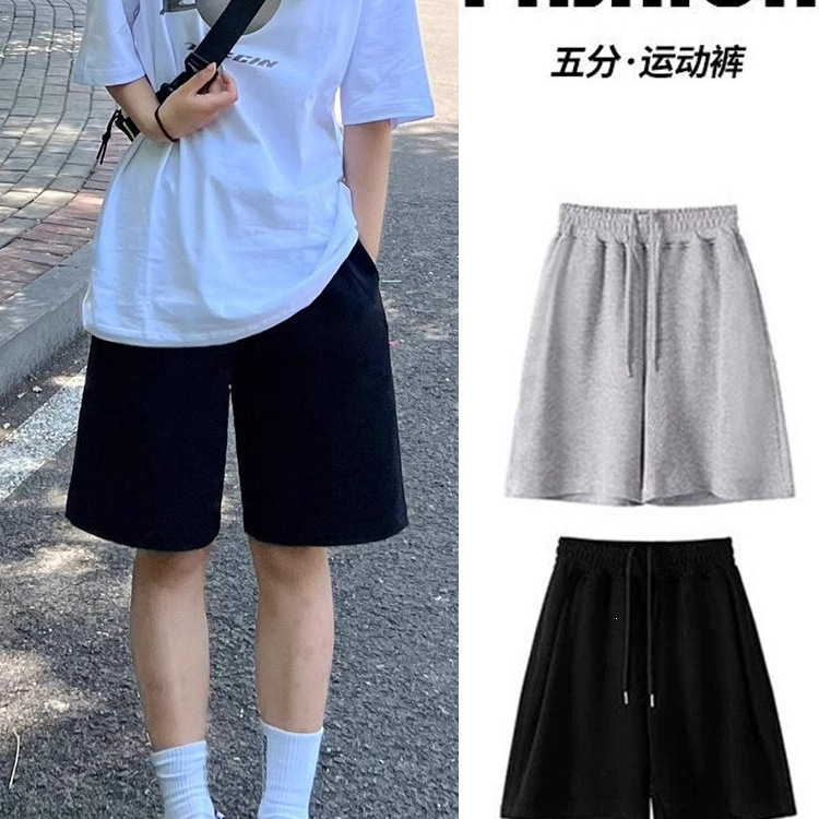 Women's summer thin cotton sports shorts, casual mid-length pants for students, suitable for outdoor wear, physical education exams, and running Women's summer thin cotton sports shorts, casual mid-length pants for students, suitable for outdoor wear, physical education exams, and running