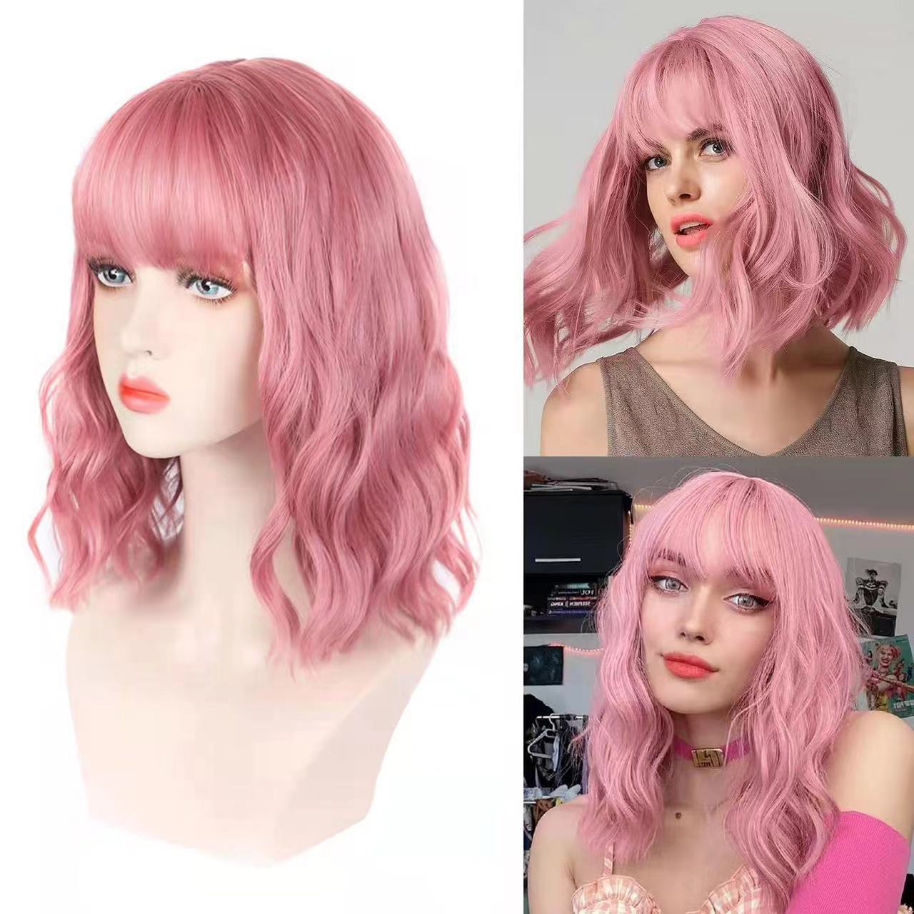 Women's Elegant Holiday Street High Temperature Wire Bangs Curls Wigs display picture 1