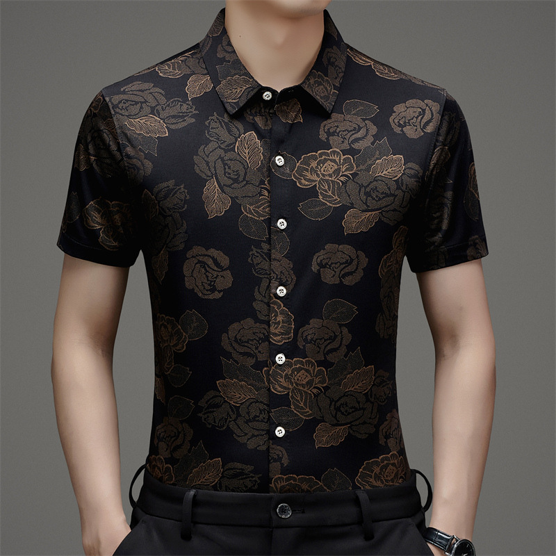 Silk fashionable thin shirt