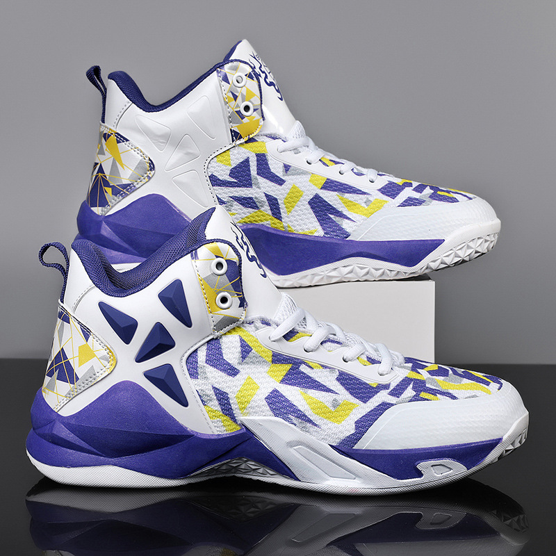 Neue Kampf-Basketballschuhe Stiefel Männer und Frauen High Top Liebhaber Sportschuhe Jugend Mittelschule Netzschuhe_voghion.com