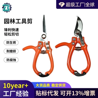 雅样 直头弯头修枝剪省力果树剪花枝剪防生锈耐磨园艺工具剪刀