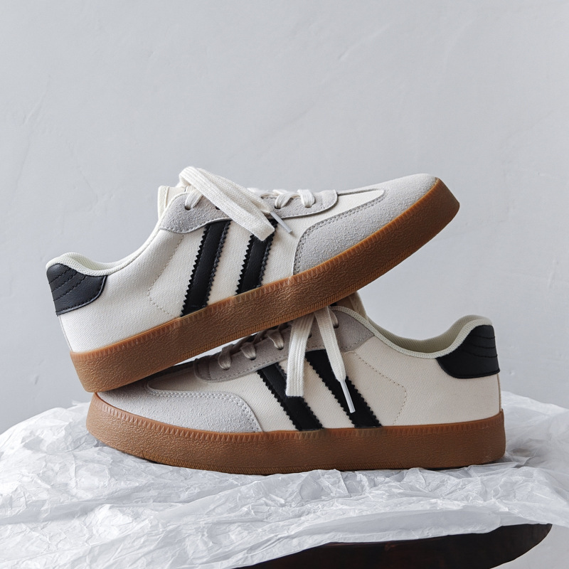 Douchuan Spring and Autumn New Student Sneakers Retro Couple German Training Shoes Canvas Shoes Men's Trendy Casual Shoes Men's Sneakers