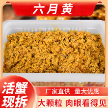 六月黄蟹黄500g大闸蟹母鲜活食材手工现拆密封商用秃黄油蟹黄