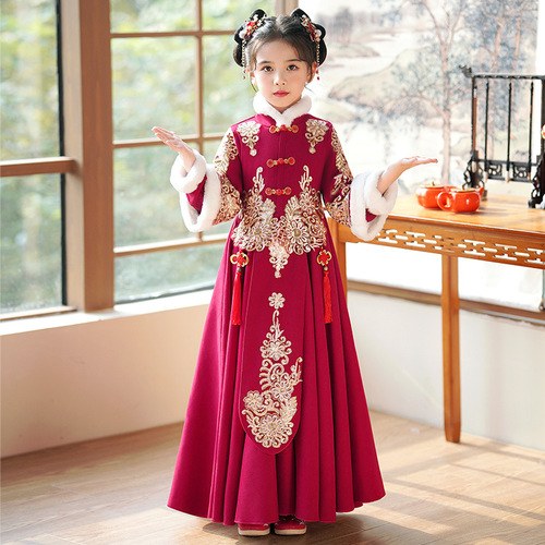 Girls Hanfu chinese princess dress tang suit for kids chinese ancient clothing for kids