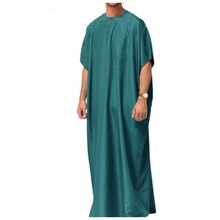 2023新款穆斯林中东阿拉伯迪拜礼服 马来西亚男士衬衫 穆斯林长袍