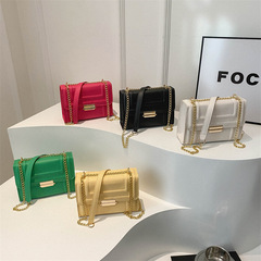 Bag chain small square bag for women, 2024 new fashion shoulder bag, cross-border trade distribution, versatile crossbody bag