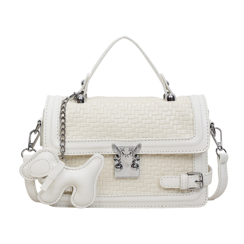 Este año, la moda diaria de mujeres 2026 nueva moda extranjera trenzada oblíqua bolsa de tela nicho bolso de mano pequeño image 9