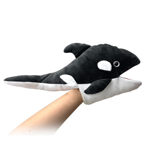 Cross-border New Marine Animal Hand Puppet Shark Turtle Doll Children's Comfort Toy Lion Doll Wholesale