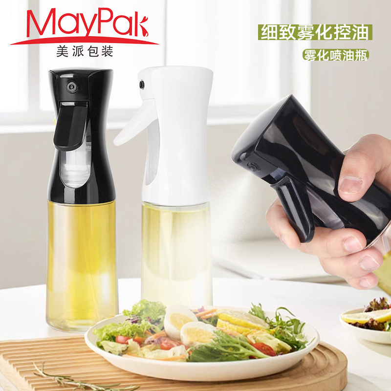 源头工厂200ml手扣式喷油瓶500ml烤肉烧烤空气炸锅用扇形喷油壶