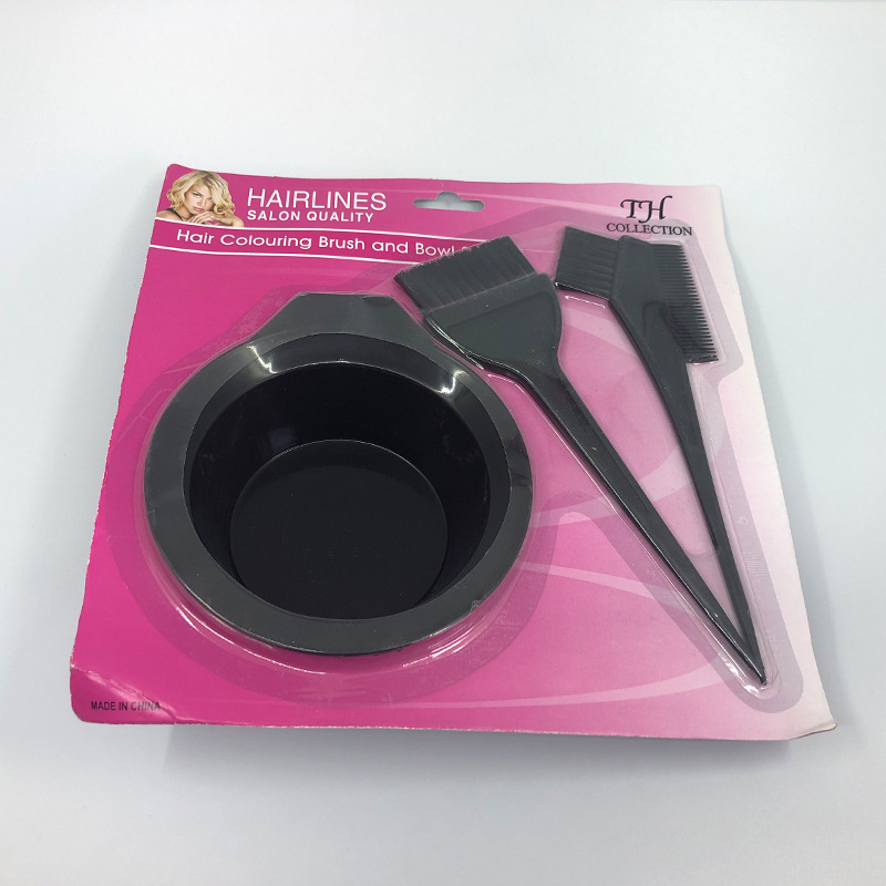 厂家直销焗油套装工具4件套美发通用染发梳染发碗焗油刷发廊套装|undefined