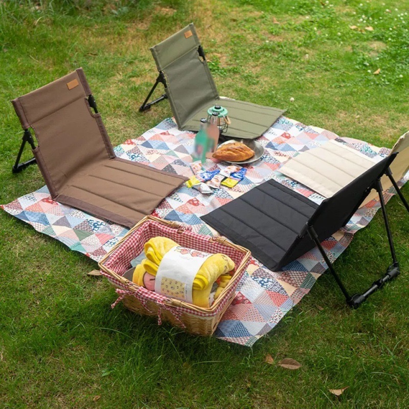 Silla de césped al aire libre silla de camping silla de ocio plegable ligera silla portátil parque de playa silla de césped perezosa
