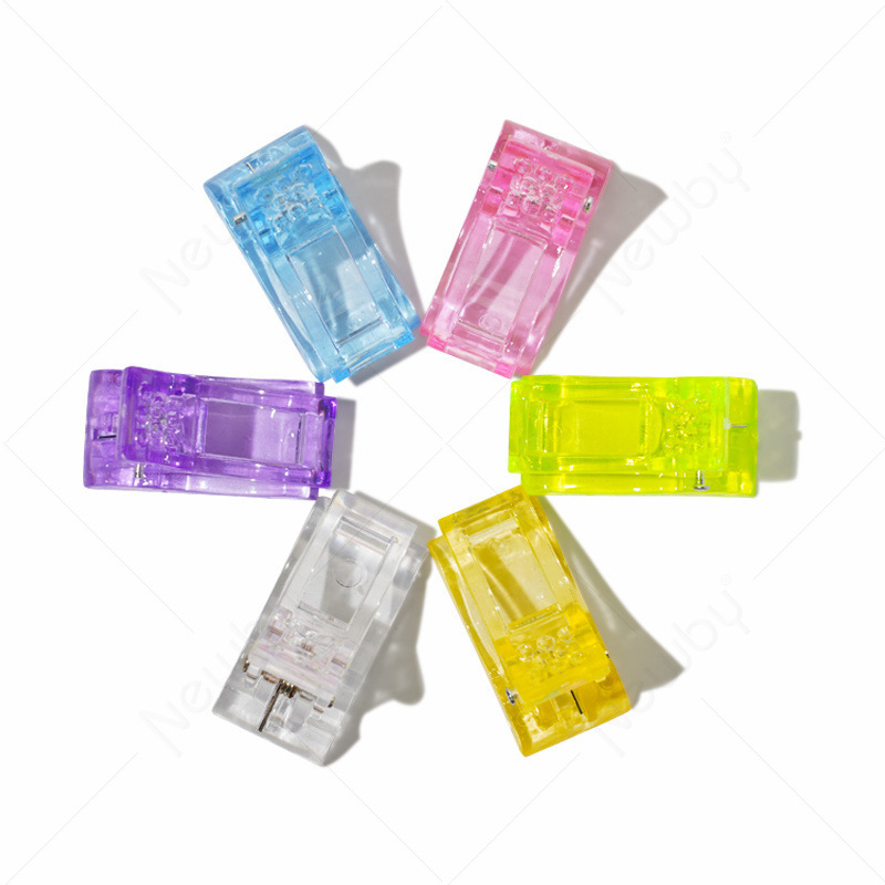 Cross-Border Spot Manicure Crystal Nail Mold Fixing Clip Crystal Glue Clip Crystal Extension Glue Shaping Clip