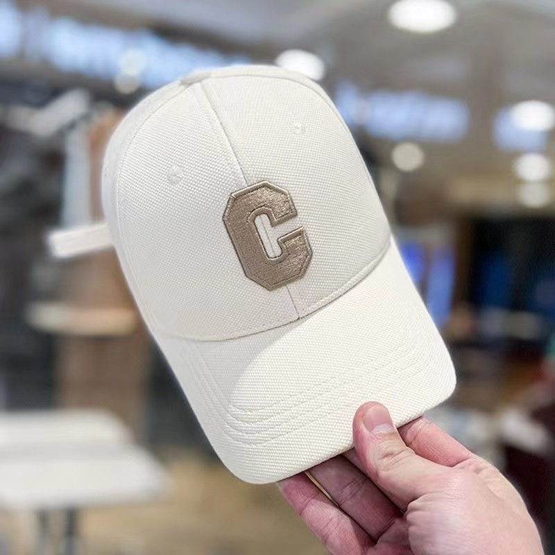 [해외직구]23 새로운 하드 탑 입체 자수 큰 C 격자 야구 모자 1세트(2EA)