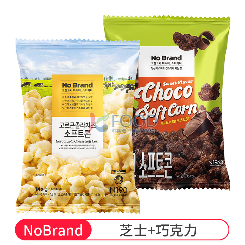 韩国NoBrand芝士玉米卷诺倍得冈古佐拉玉米条巧克力味爆米花零食|undefined