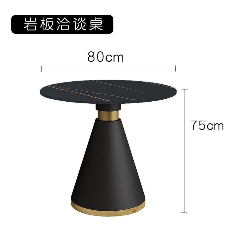 Hotel de lujo ligero mesa de negociación de alta calidad combinación de mesa redonda pequeña mesa de recepción de invitados celebridades en línea mesa de negociación de negocios