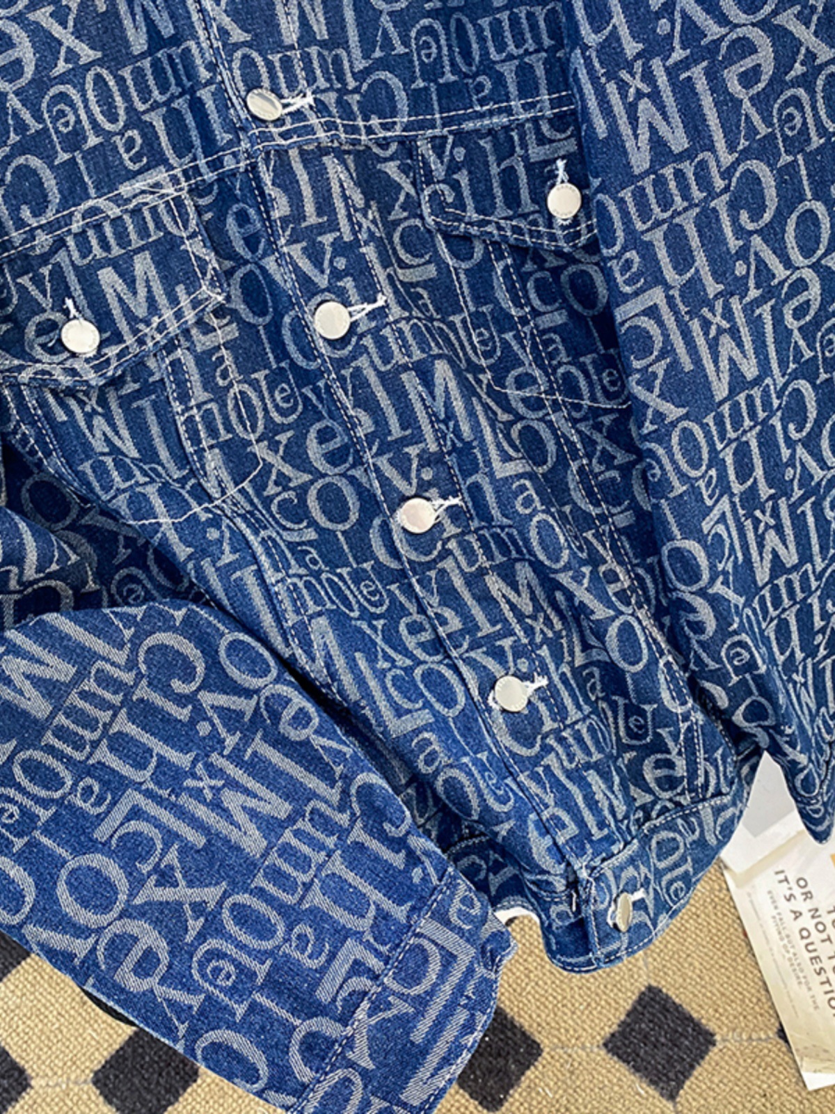 Vêtements pour hommes - Veste en jean ample et décontractée pour hommes - Col - Printemps/Automne - Tendance rétro - Style hongkongais - Vêtements d'extérieur américains pour couples_voghion.com