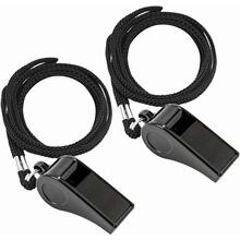 W 8529 ABS Black Plastic Whistle ��ɫ���Ͽ��� �W���羳