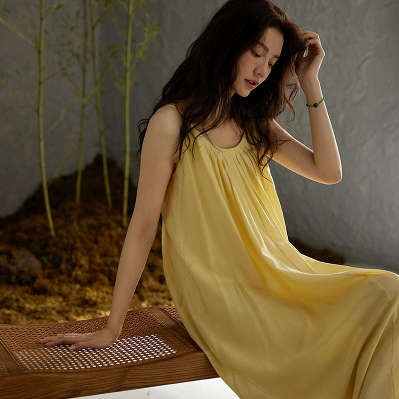Yellow summer dress