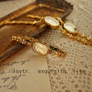 LSVTR Genuine Foreign Trade Douyin Live Hot Selling Middle -aged Light luxury bracelet Watch Miramida Gold Watch Temporary Watch Woman