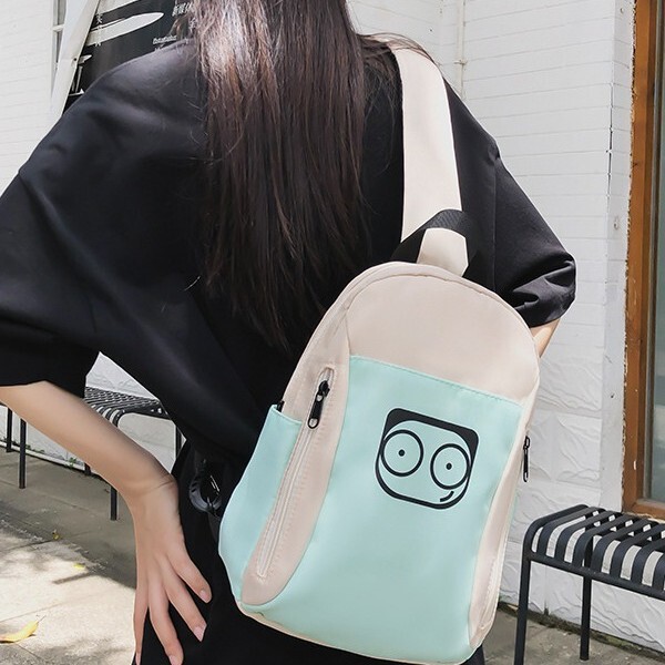 Niche Design Creative Chest Bag Men's Casual College Students All-match Backpack Women's Trendy Cool Lightweight Large Capacity Crossbody Bag