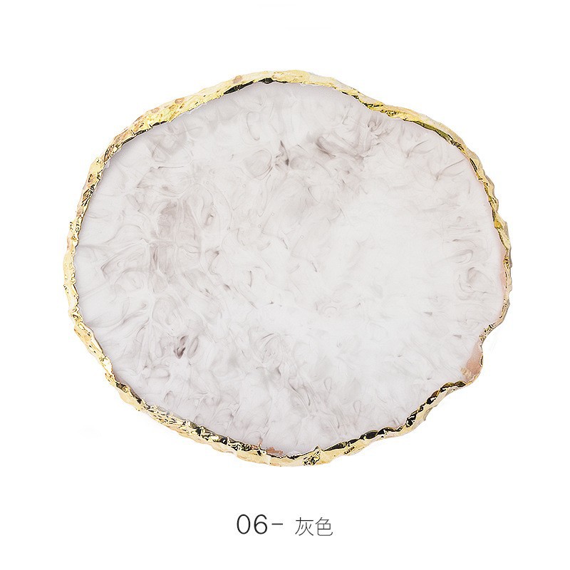 평평한 원형 팔레트 6#회색