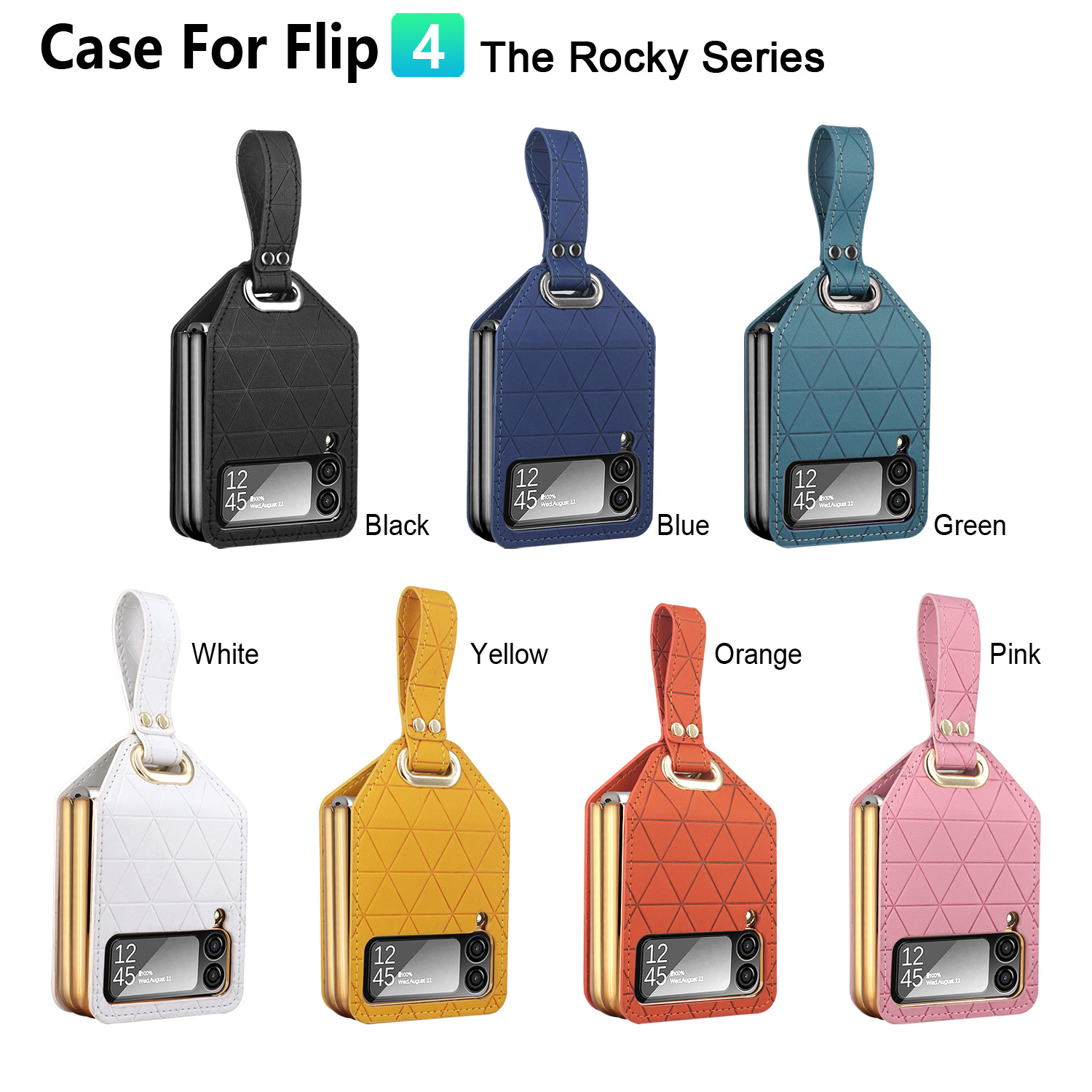 环敏厂家直销新款Flip4卡洛琪系列折叠屏时尚多色防摔保护手机壳