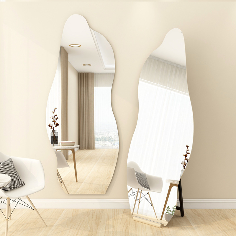 Irregular Popular Special-shaped Mirror Home Dressing Mirror Full-length Mirror Girls' Bedroom Floor-standing ins Cloud Fitting Mirror