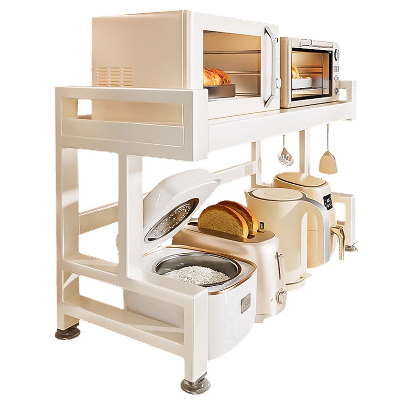 キッチン電子レンジ収納ラック拡張可能な多層オーブンスタンドデスクトップカウンタートップ炊飯器収納ラック