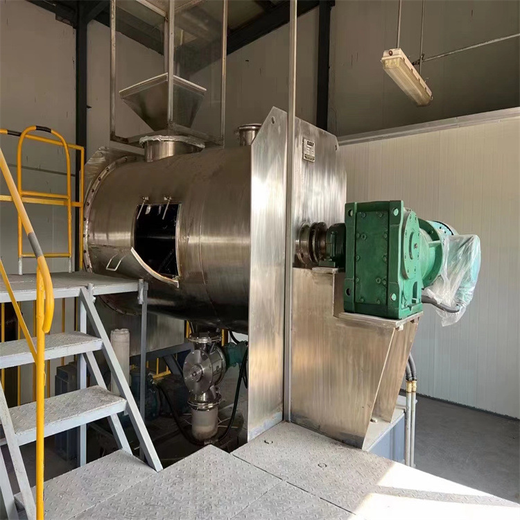 购销二手2立方3立方电加热不锈钢螺带混合机 双层重型卧式混料机