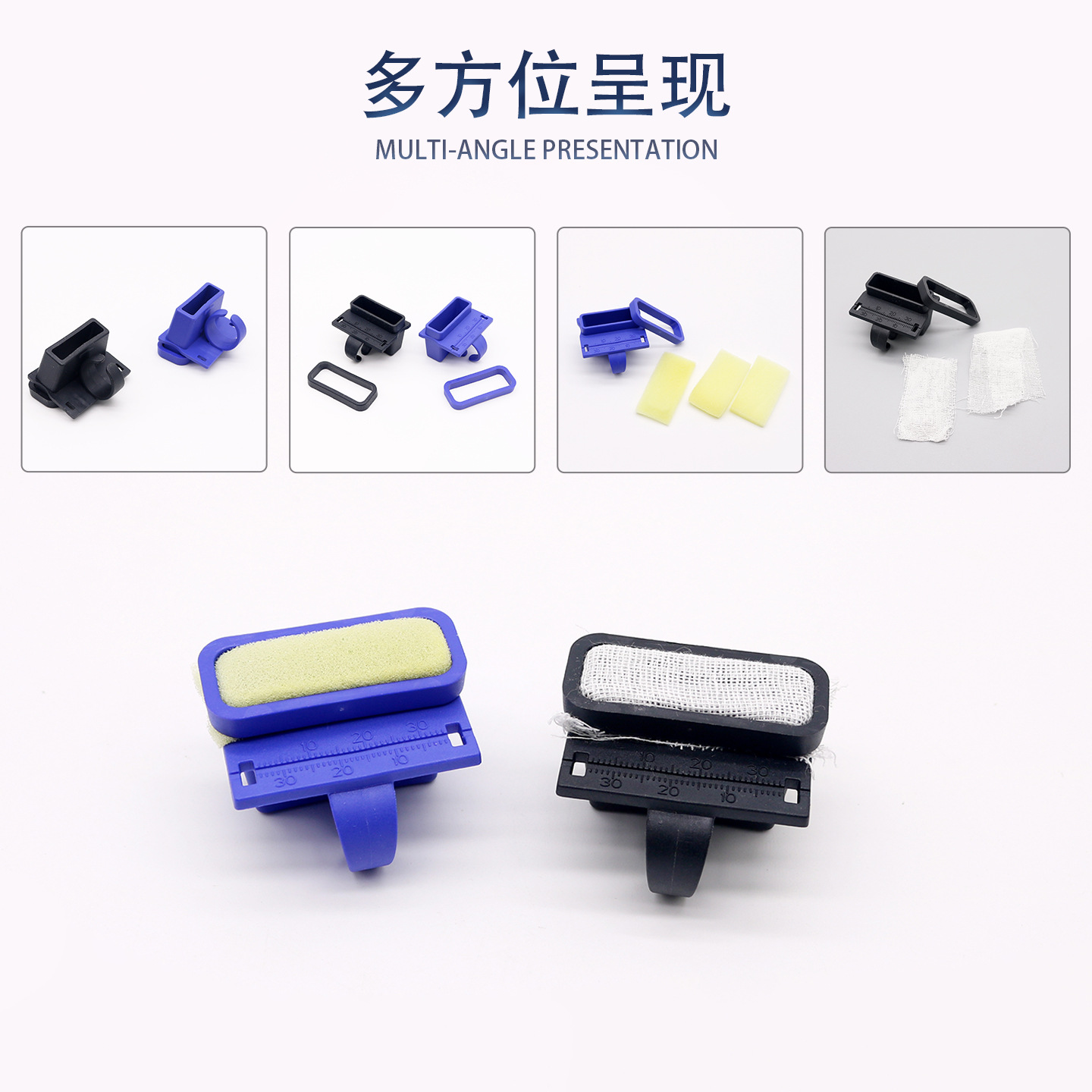 Regla de medición dental Regla de dedo resistente a altas temperaturas con mesa de limpieza Regla de medición Tubo de raíz Mesa de limpieza Regla de dedo Regla de doble propósito