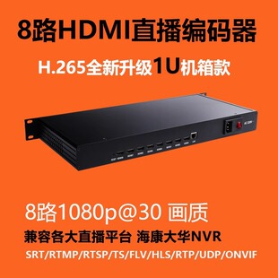 8-Channel H.265 HDMI Encoder Iptv Multicast 1U Rack-Mounted Video Computer Monitoring Nvr Design Server