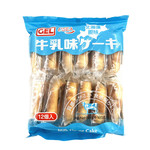 香港进口食品 GEL北海道风味蛋糕牛乳味12枚入 独立装下午茶糕点