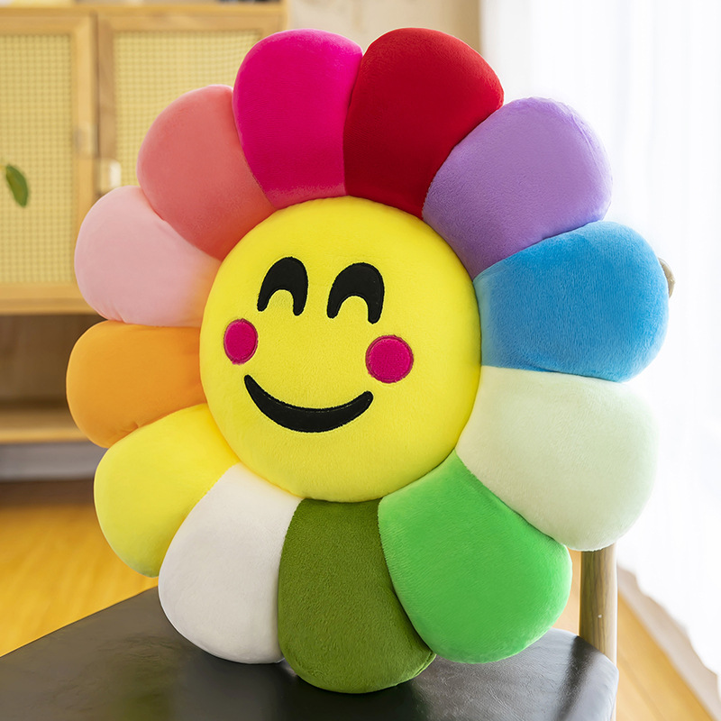 Sunflower cartoon office cushion sofa pillow student classroom chair petal cushion flower butt cushion waist pillow