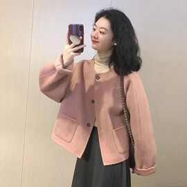 秋冬小香风毛呢外套女2025年春秋季新款爆款早秋呢子短款休闲韩系