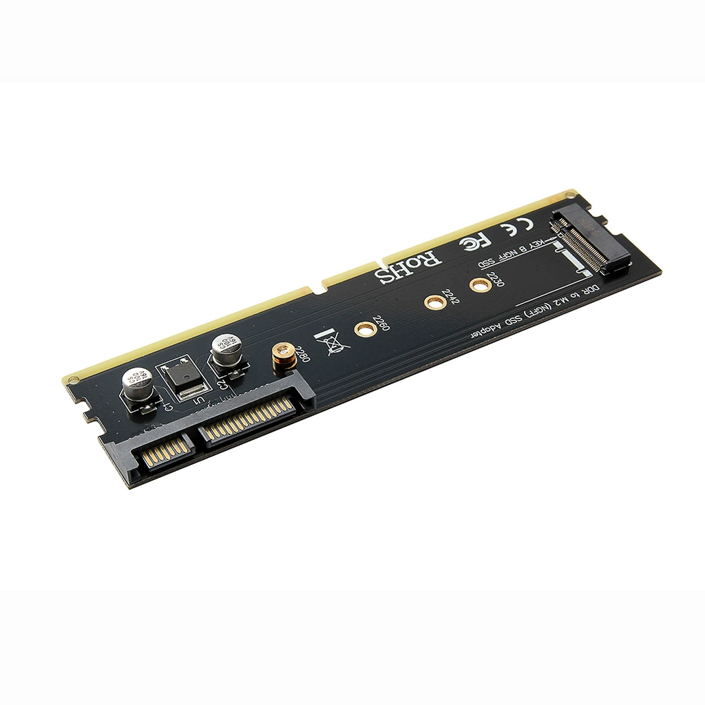 Адаптер-плата слот для DDR памяти на M.2 SSD B-Key, совместима с DDR2, DDR3, DDR4