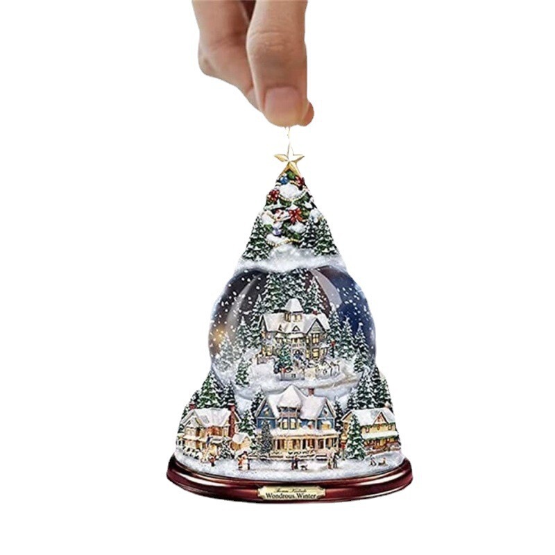クリスマス装飾雪だるまクリスマスツリー装飾装飾アイデアアクリル平面農舎装飾プレゼント|undefined