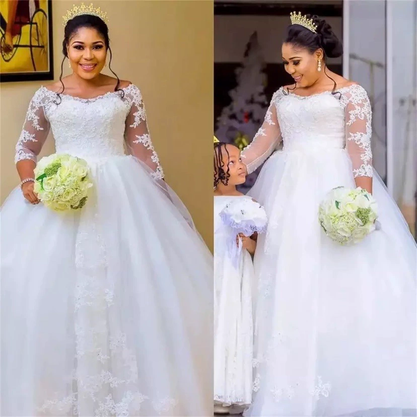 Wedding dress, long-sleeve for bride, Aliexpress, Amazon, wholesale, for import, lace dress